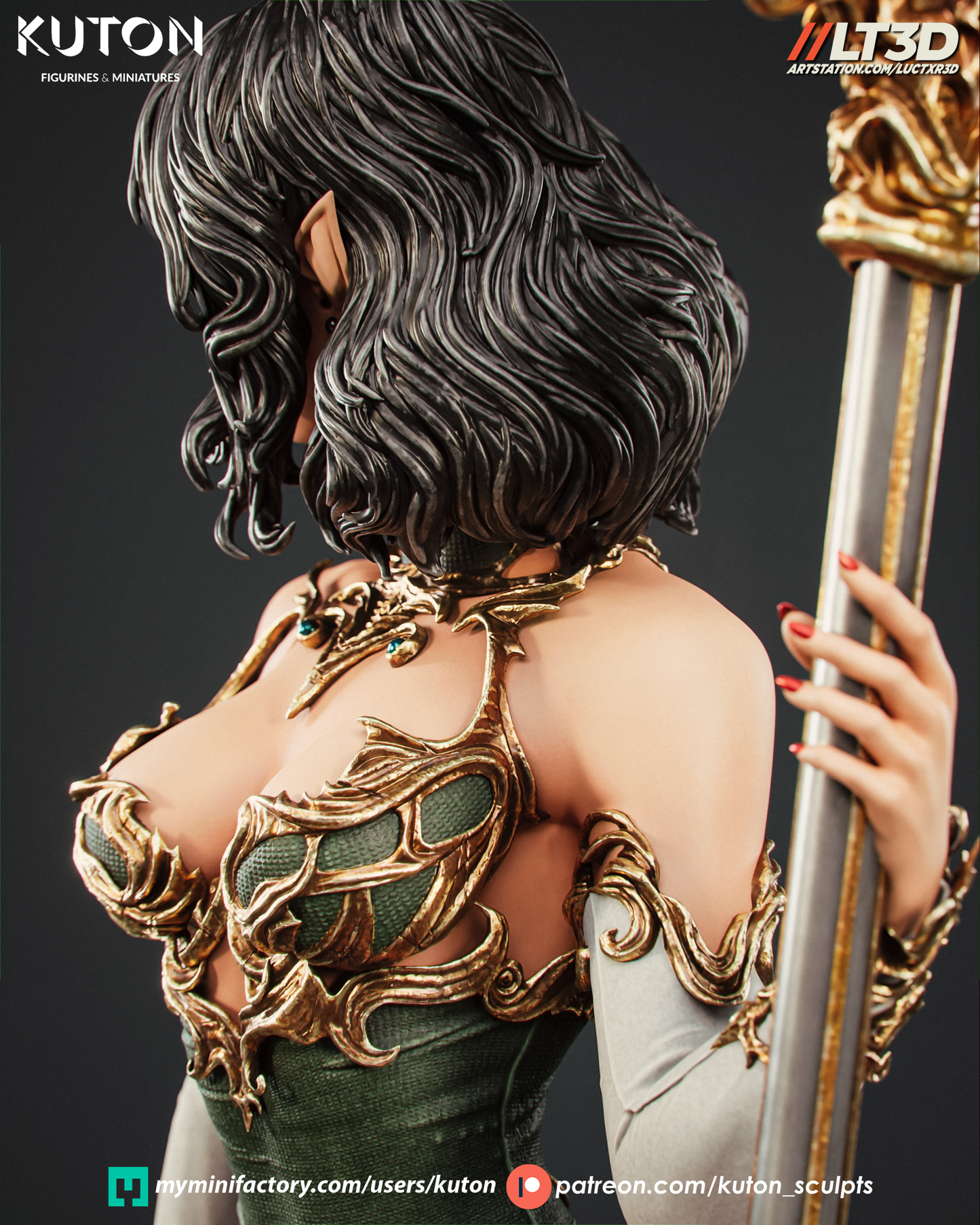 Luneth - 3D Printed Model Kit - 1:10 Scale