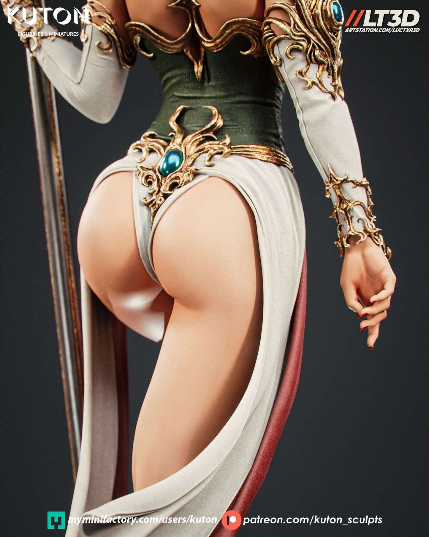 Luneth - 3D Printed Model Kit - 1:10 Scale