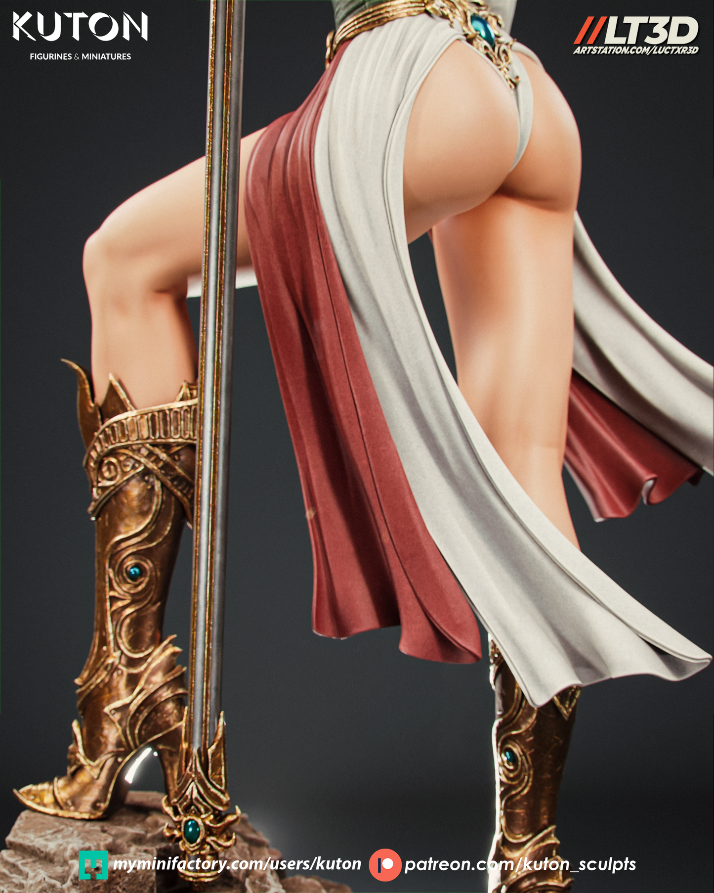 Luneth - 3D Printed Model Kit - 1:10 Scale