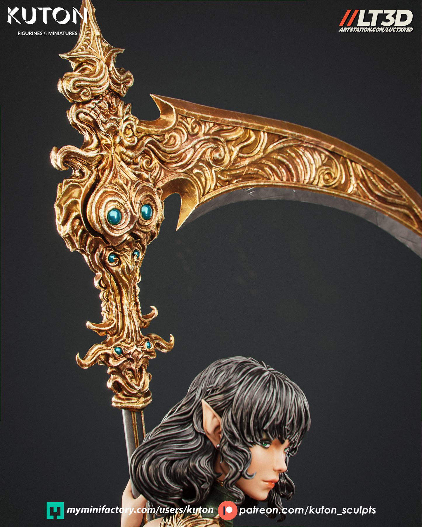 Luneth - 3D Printed Model Kit - 1:10 Scale