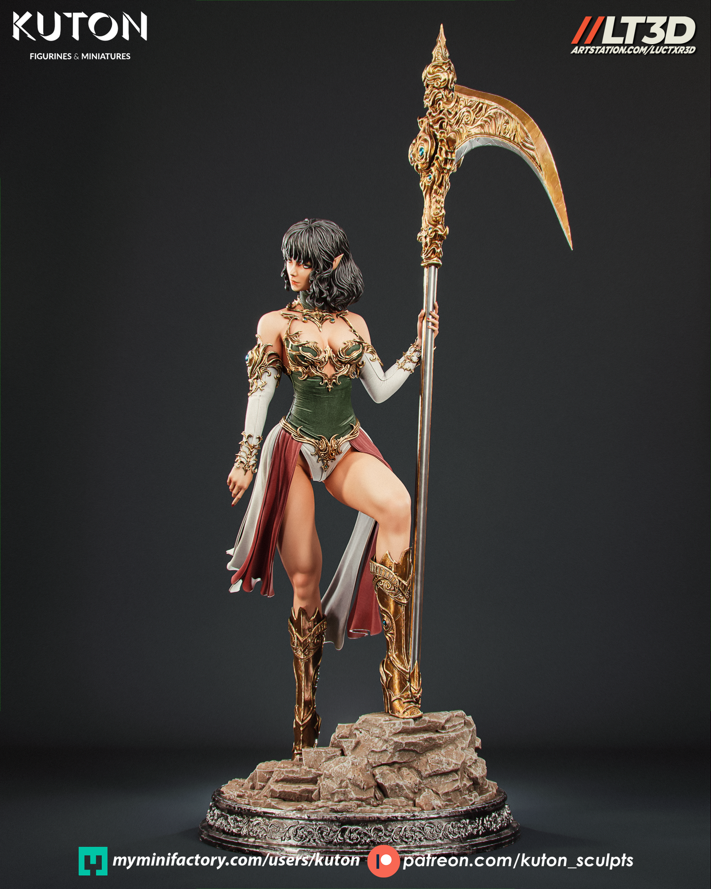 Luneth - 3D Printed Model Kit - 1:10 Scale