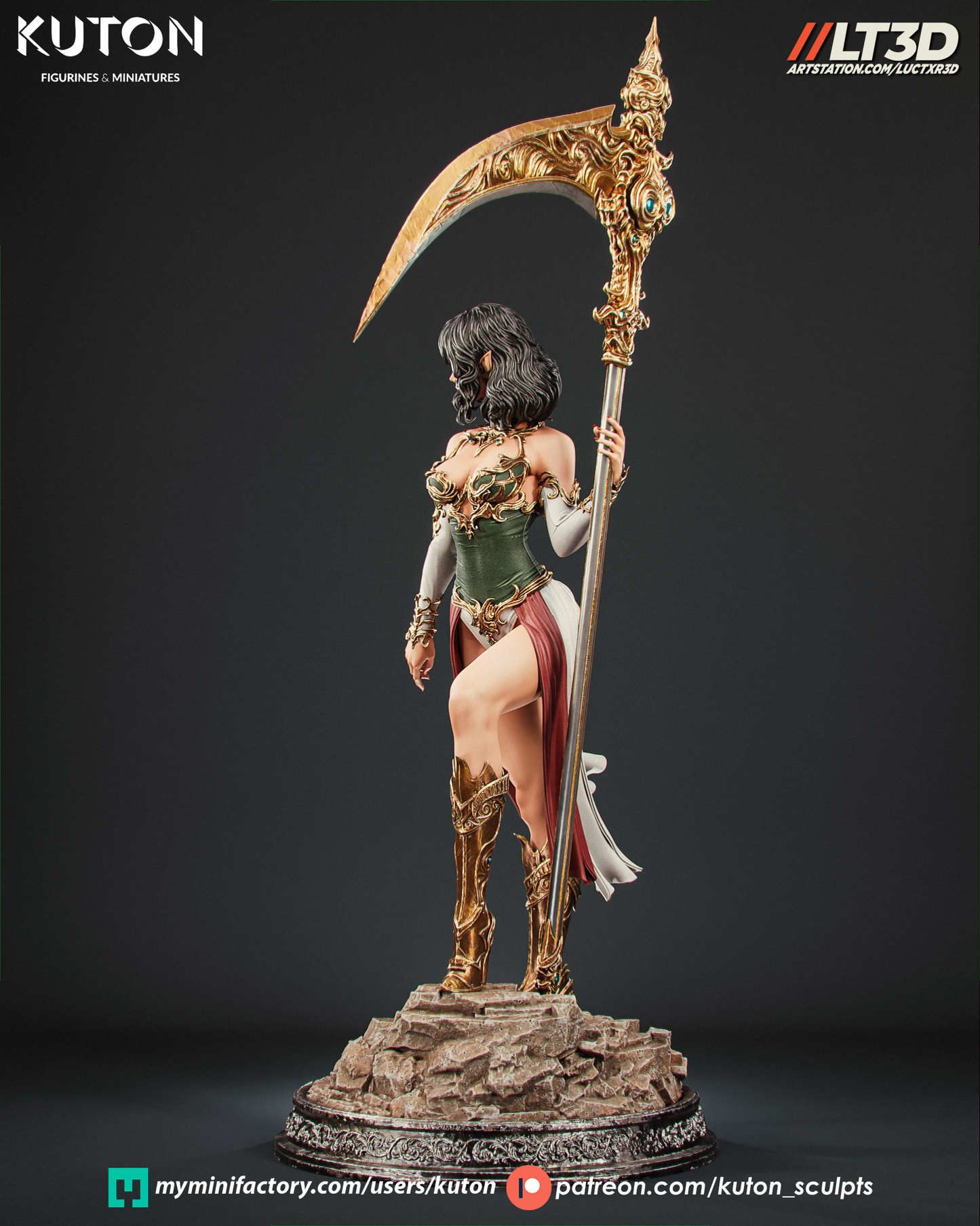 Luneth - 3D Printed Model Kit - 1:10 Scale