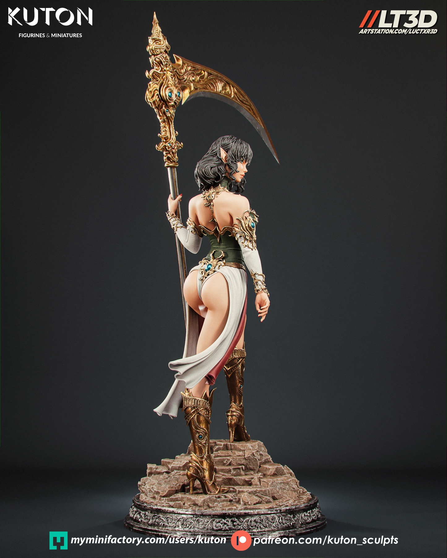 Luneth - 3D Printed Model Kit - 1:10 Scale