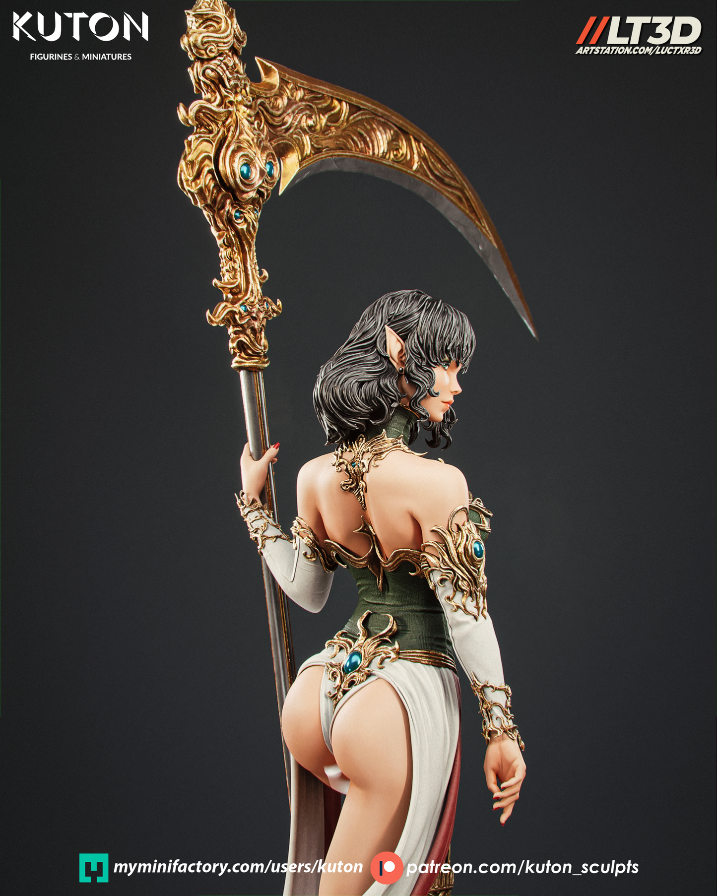 Luneth - 3D Printed Model Kit - 1:10 Scale