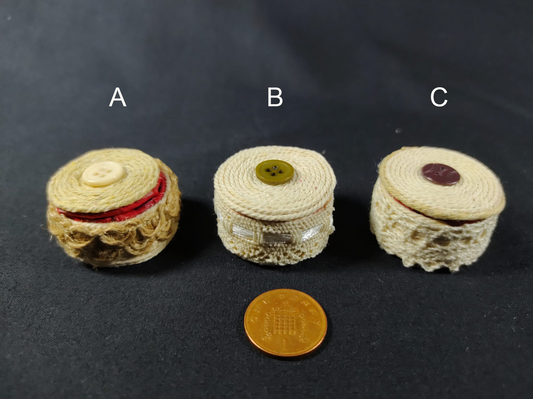 Miniature Sewing Box - 3 styles to choose from handmade including accessories