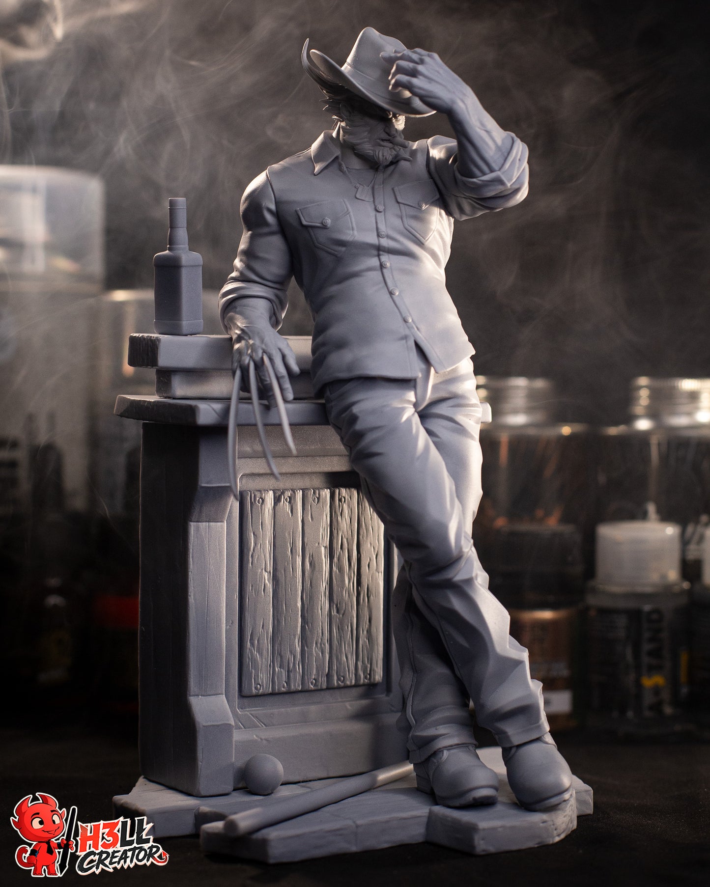 Wolverine - 3D Printed Statue / Bust - 10 Scale