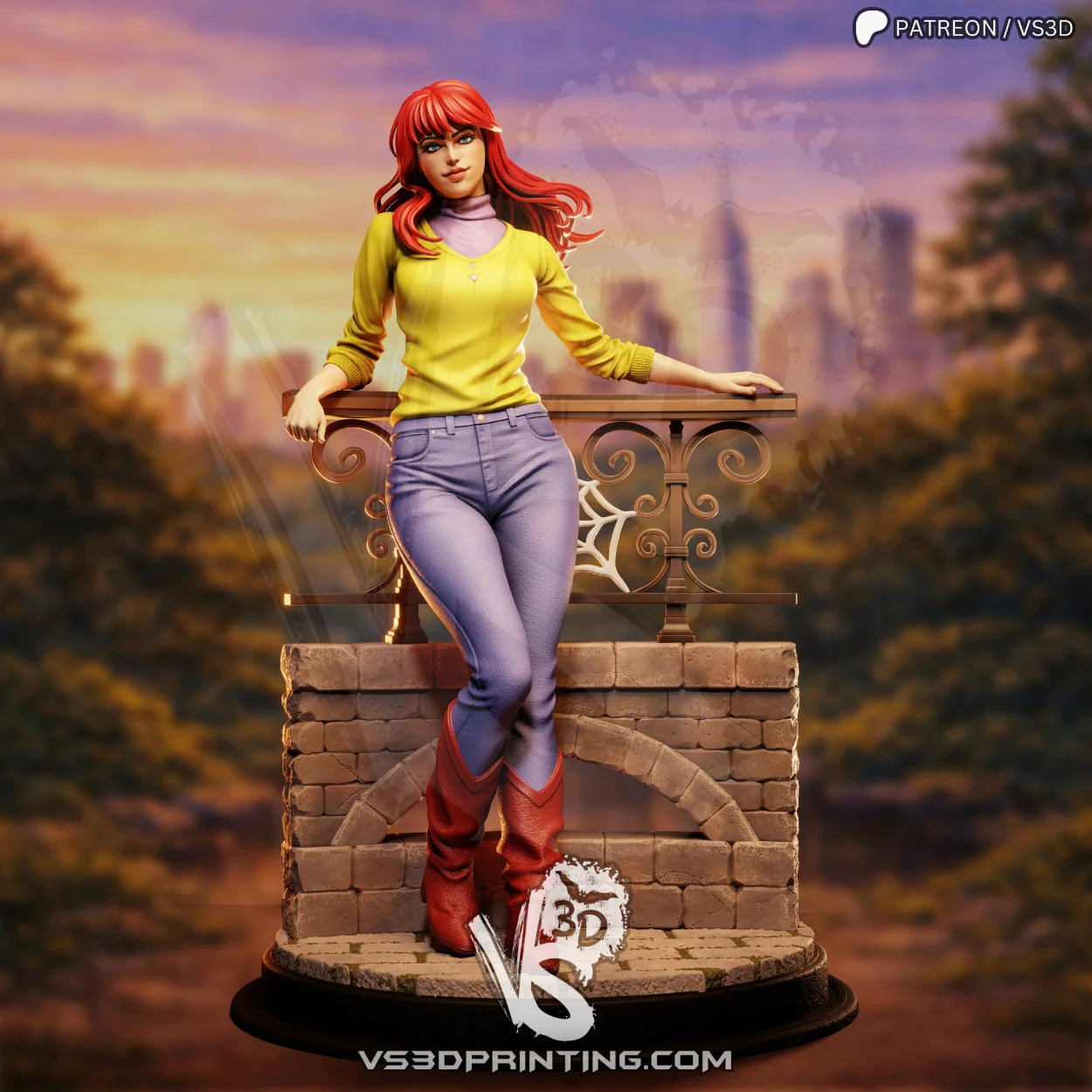 Mary Jane - 3D Printed Statue Model Kit