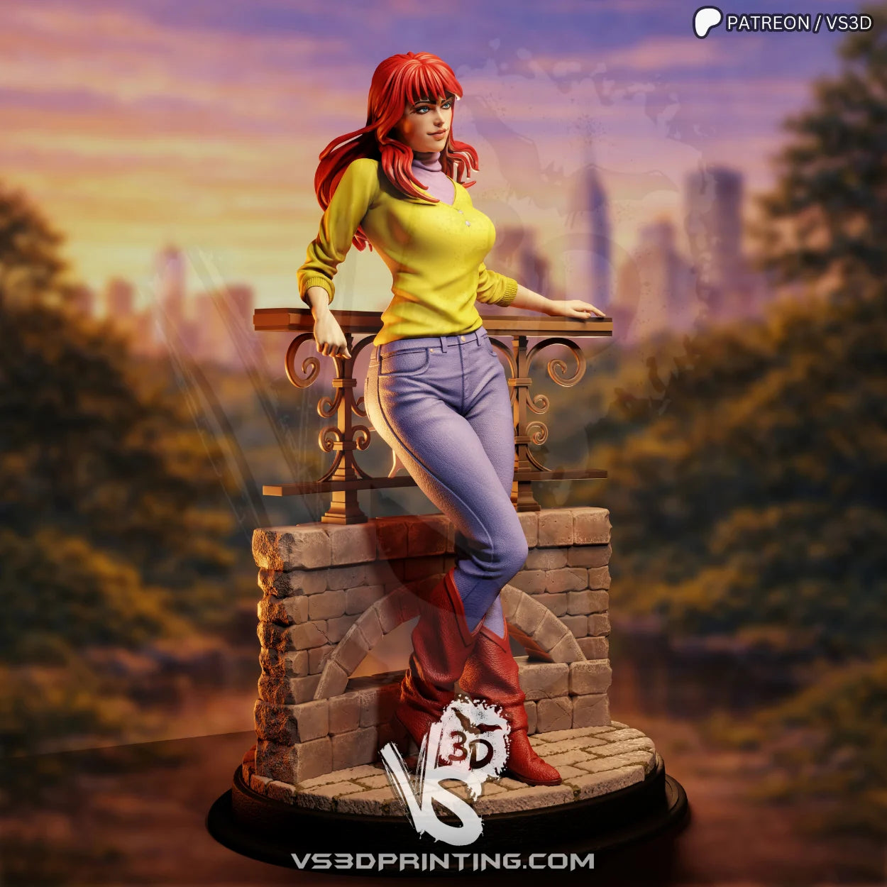Mary Jane - 3D Printed Statue Model Kit