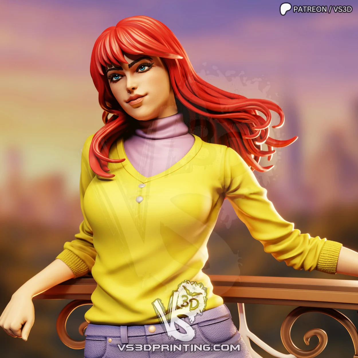 Mary Jane - 3D Printed Statue Model Kit