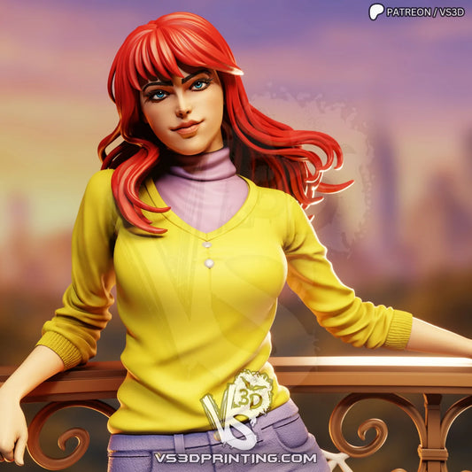 Mary Jane - 3D Printed Statue Model Kit