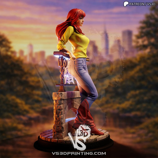 Mary Jane - 3D Printed Statue Model Kit