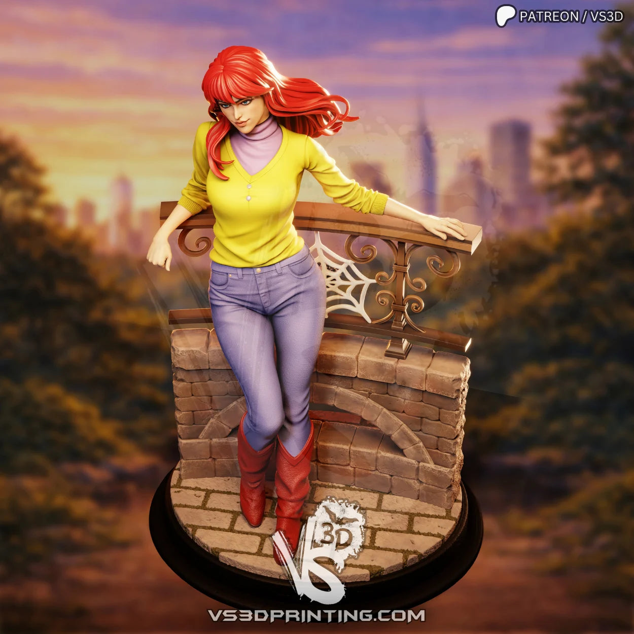 Mary Jane - 3D Printed Statue Model Kit