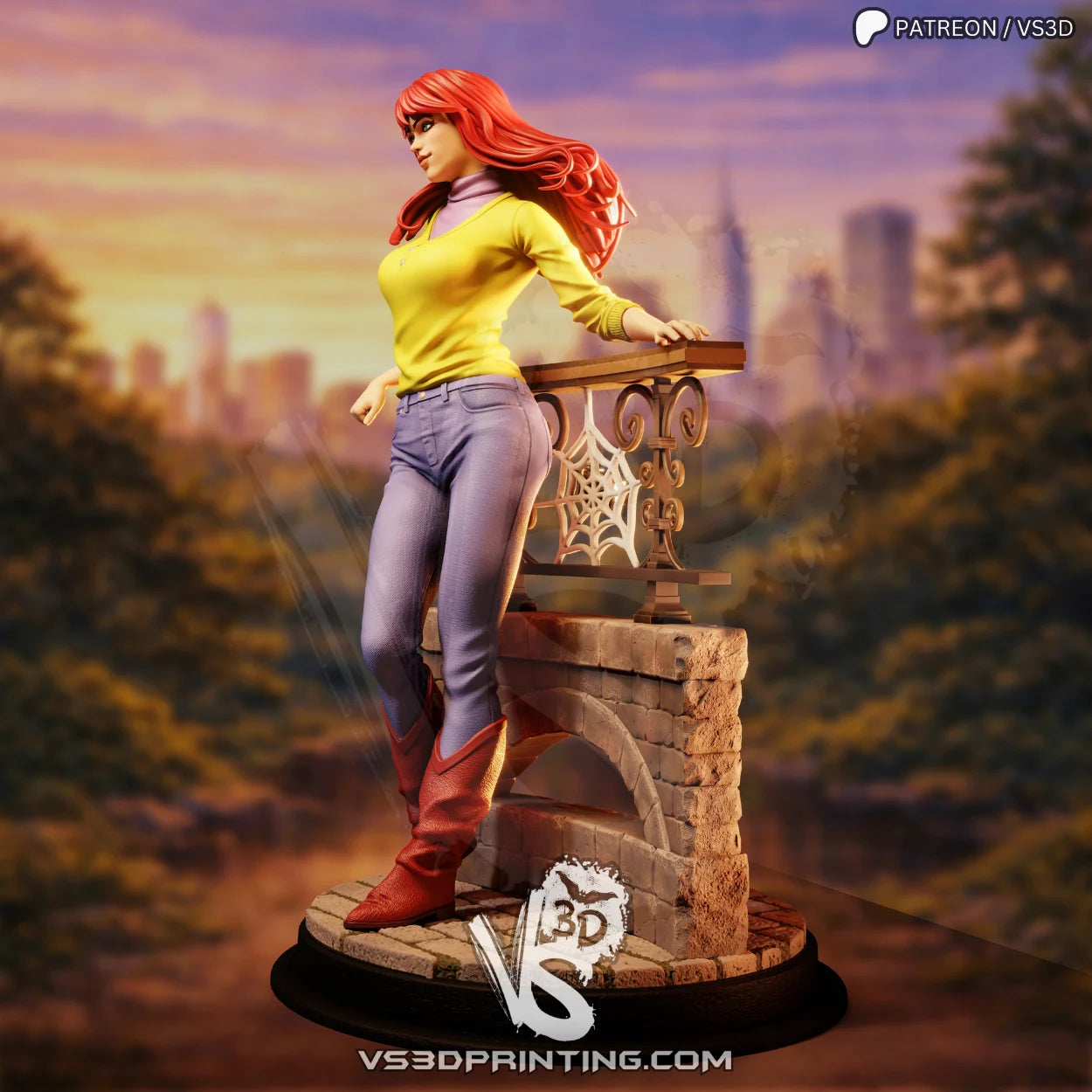 Mary Jane - 3D Printed Statue Model Kit