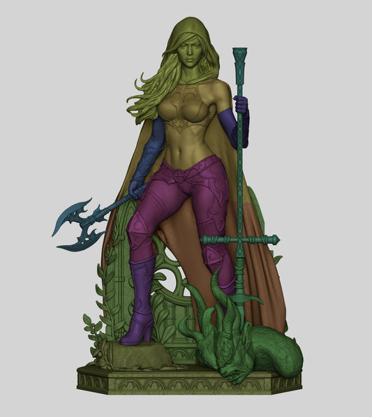 Magdelana 3d Printed Statue Model Kit - 6 scale