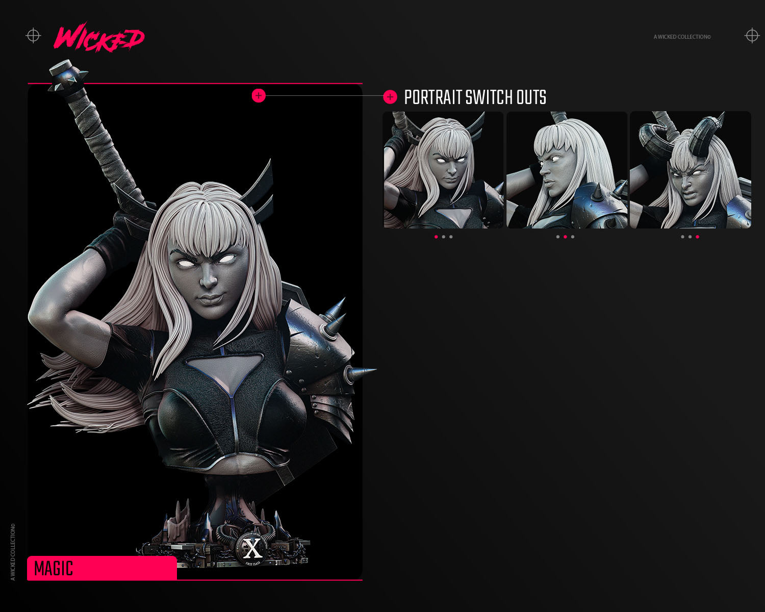 Magik (Fan Art) Bust - 4 or 8 scale - 3D Print kit