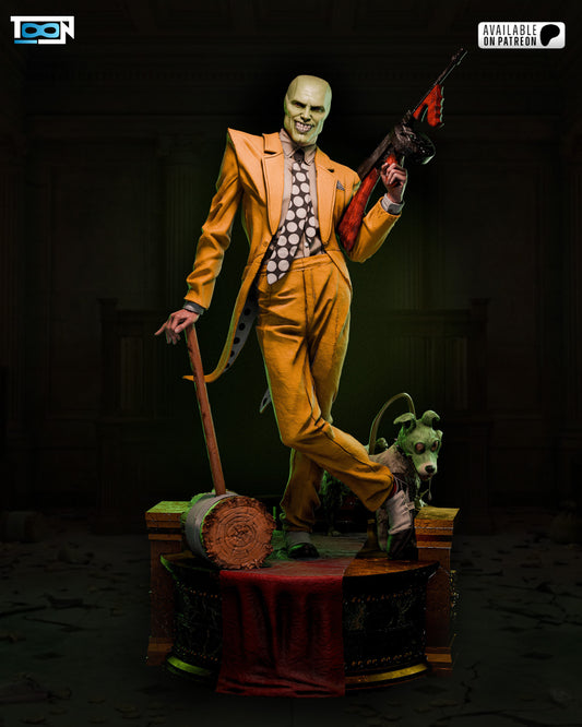 The Mask Statue - 3D Printed Model Kit - 6 Scale