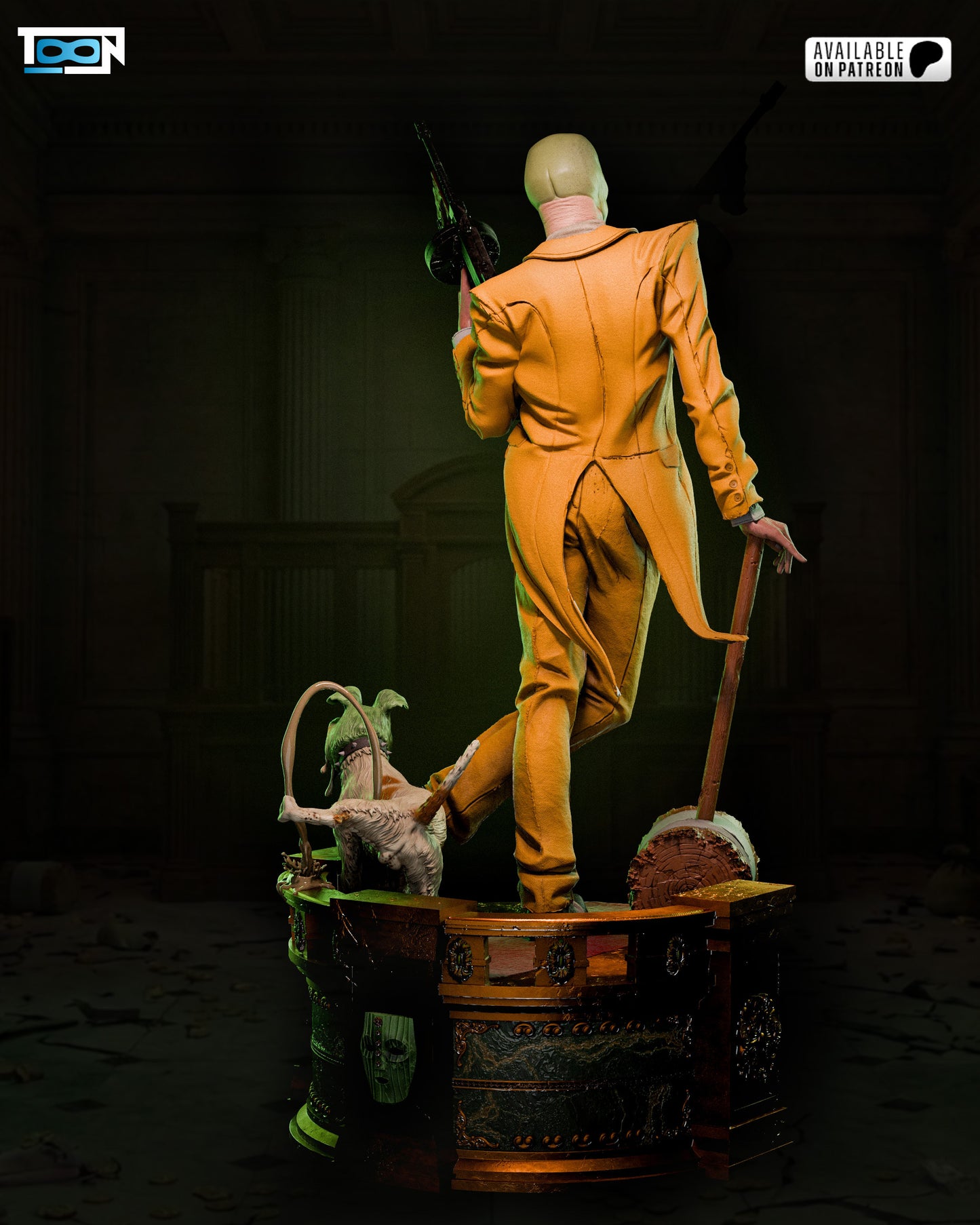 The Mask Statue - 3D Printed Model Kit - 6 Scale