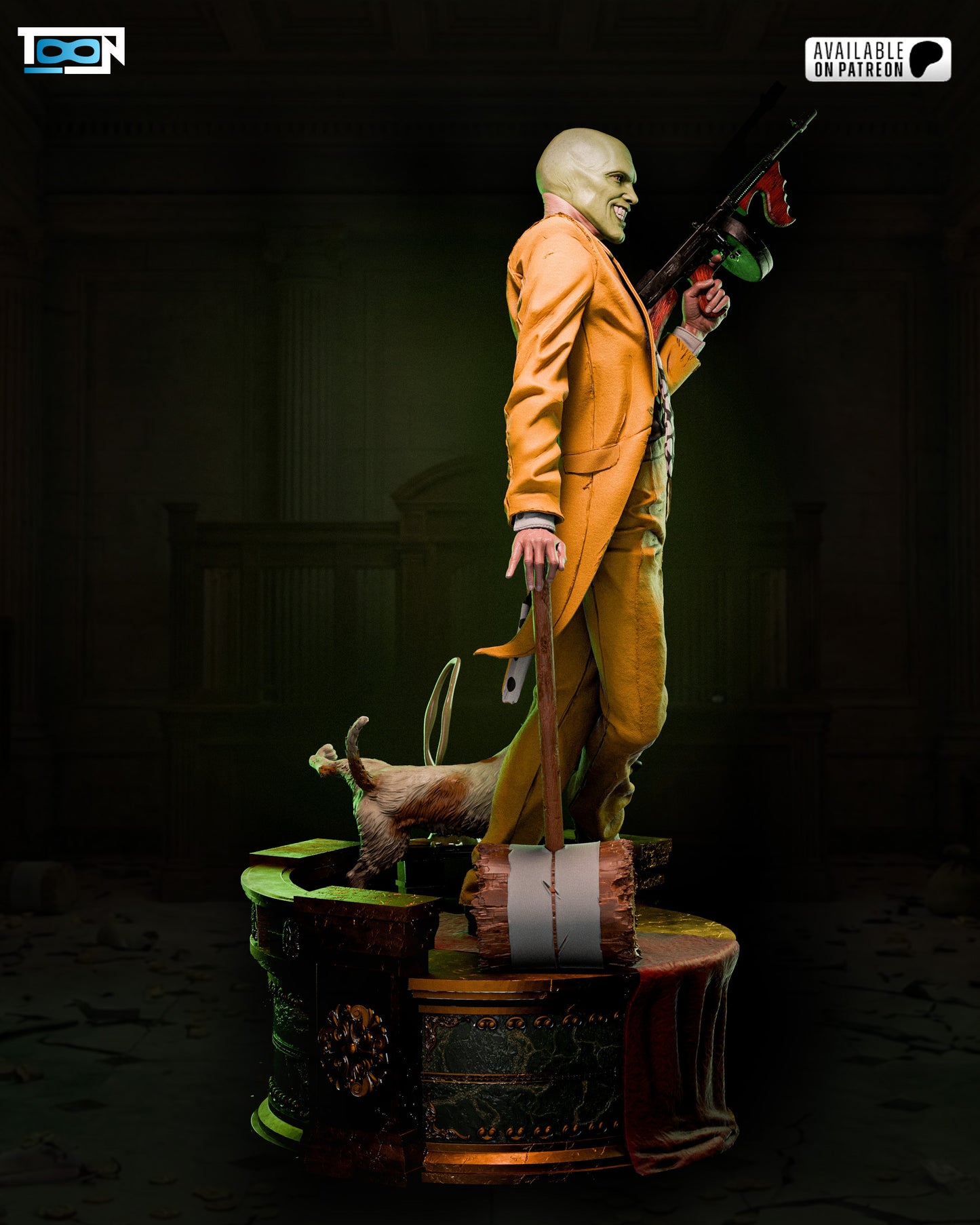 The Mask Statue - 3D Printed Model Kit - 6 Scale