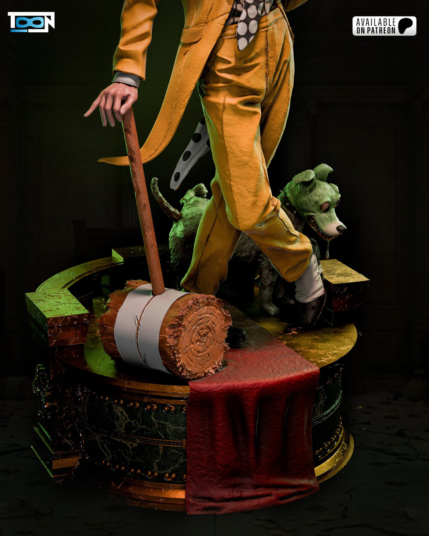 The Mask Statue - 3D Printed Model Kit - 6 Scale