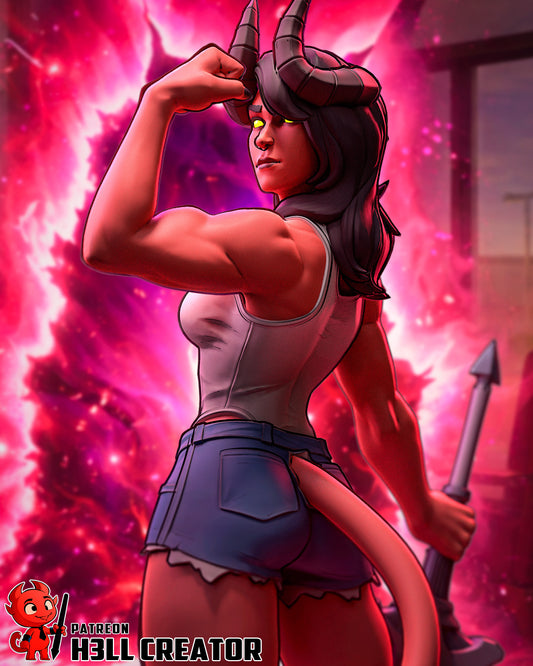 Malevola (Dispatch) - 3D Printed Statue / Bust Unpainted and Unassembled