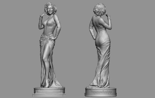 Marilyn Monroe 3D Printed statue - 240mm