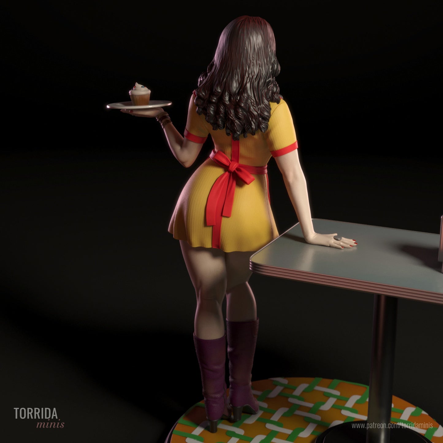 2 Broke Girls (Caroline & Max) - 3D printed model kit (Fan Art)