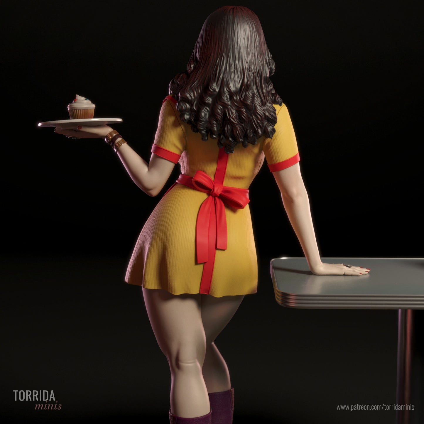 2 Broke Girls (Caroline & Max) - 3D printed model kit (Fan Art)