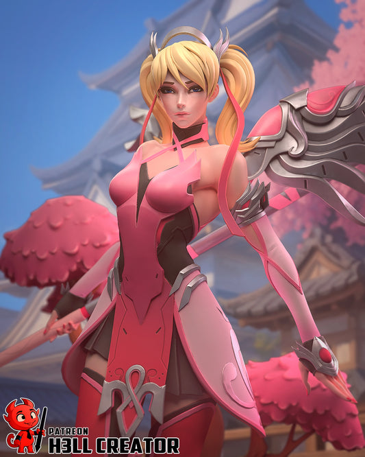 Pinky Mercy (Overwatch) - 3D Printed Fan Art Model Kit