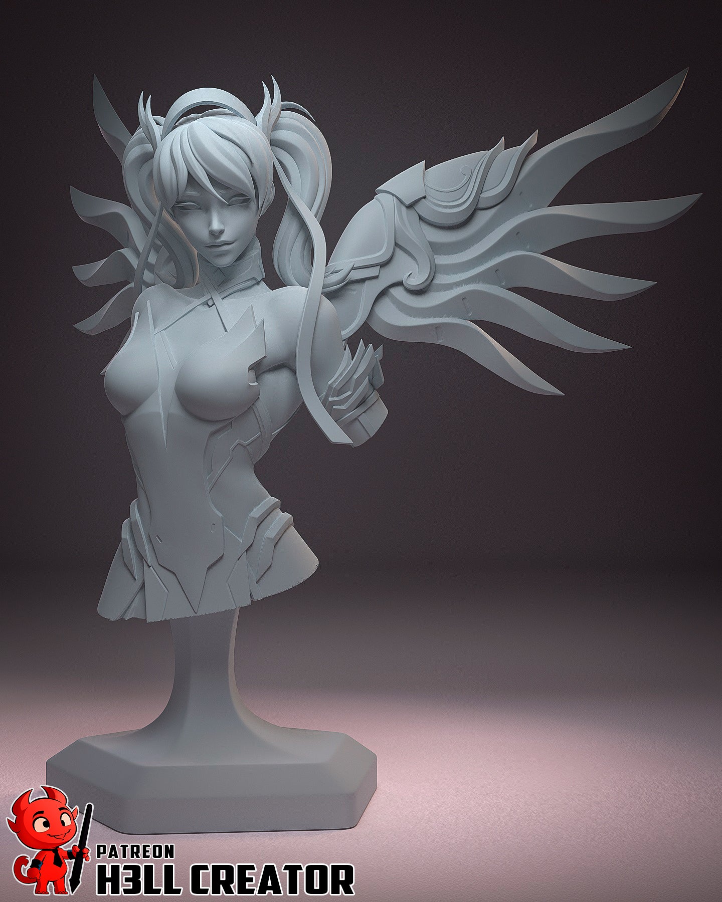 Pinky Mercy (Overwatch) - 3D Printed Fan Art Model Kit