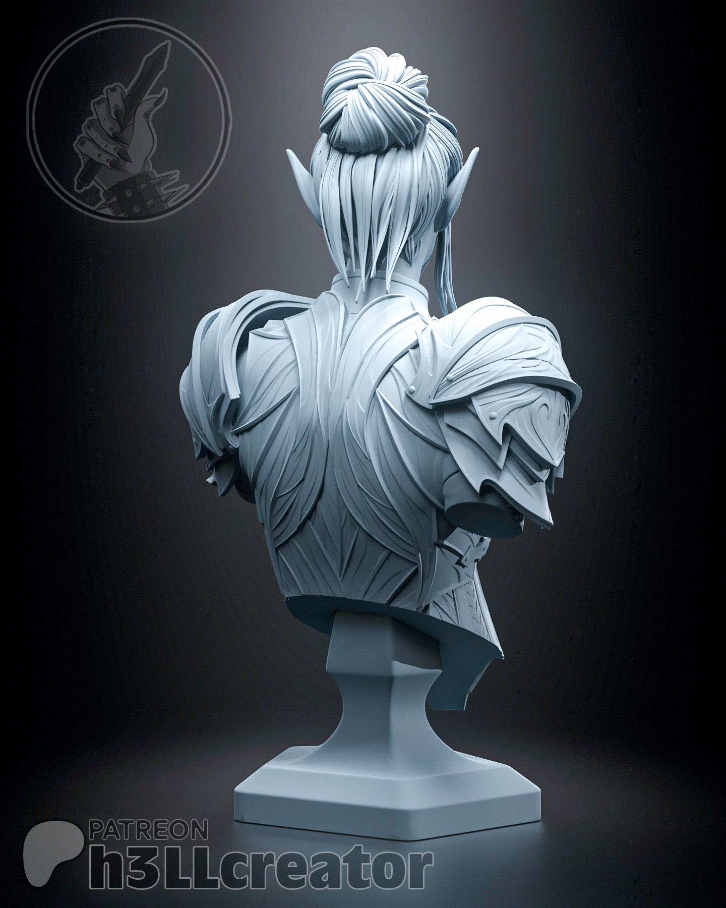 Minthara - 3D Printed Statue / Bust - 12 Scale