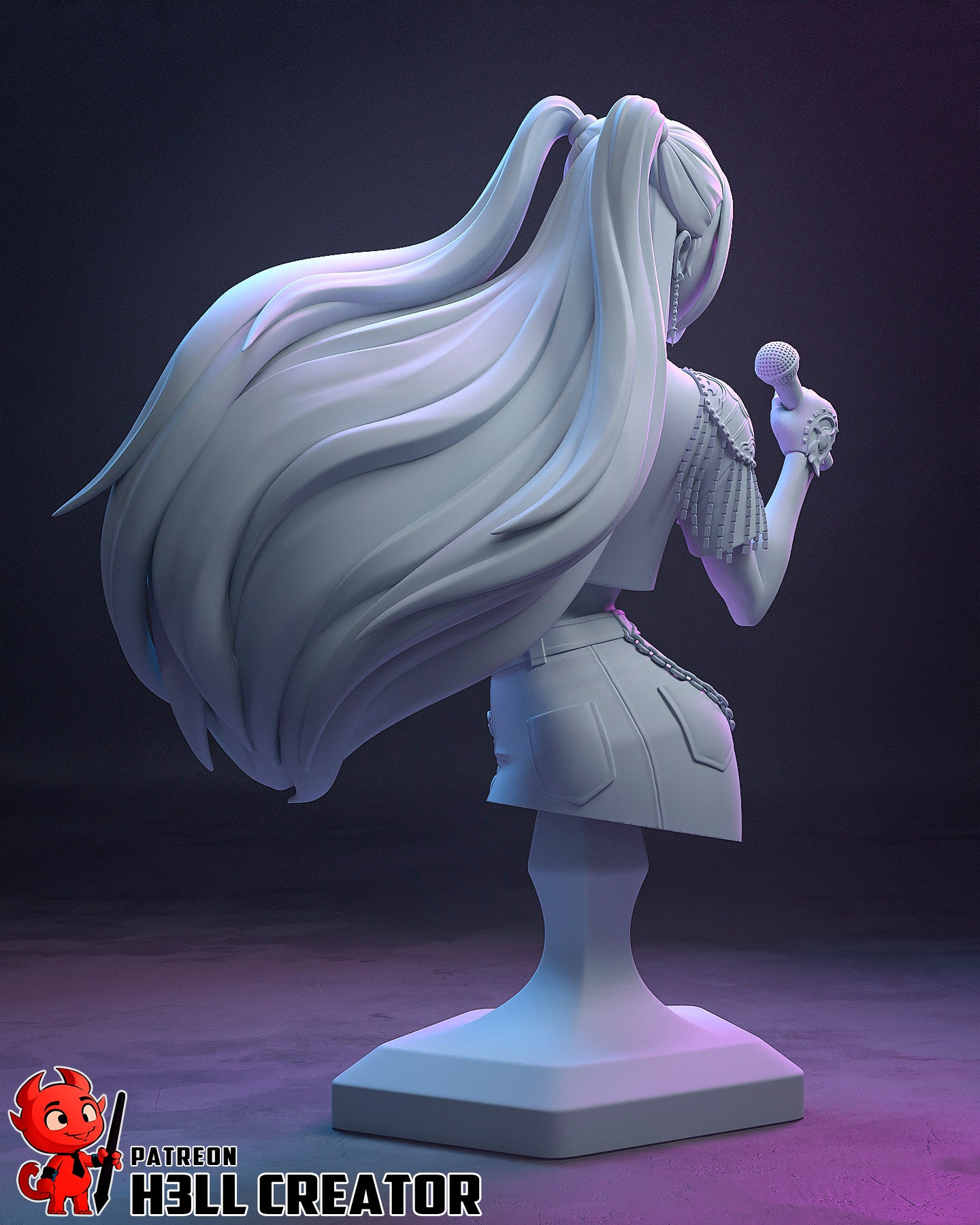 Mira (KPop Demon Hunters) 3d Printed Model Kit - 10 scale