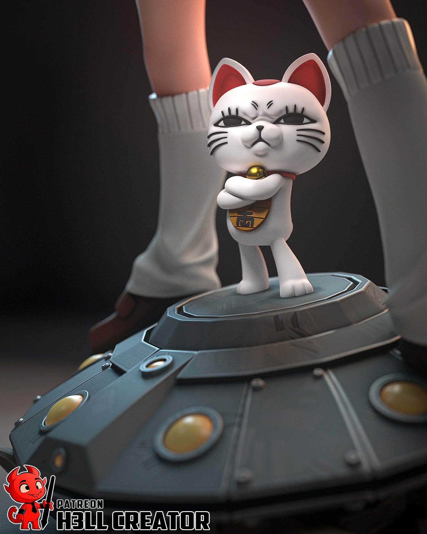 Momo Ayase (DanDaDan) 3d Printed Model Kit - 1:12