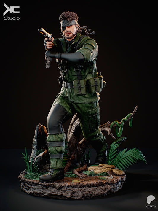 Naked Snake (Metal Gear) - 3D Print Model Kit - 1:10 or 1:6 Scale - Fan Art