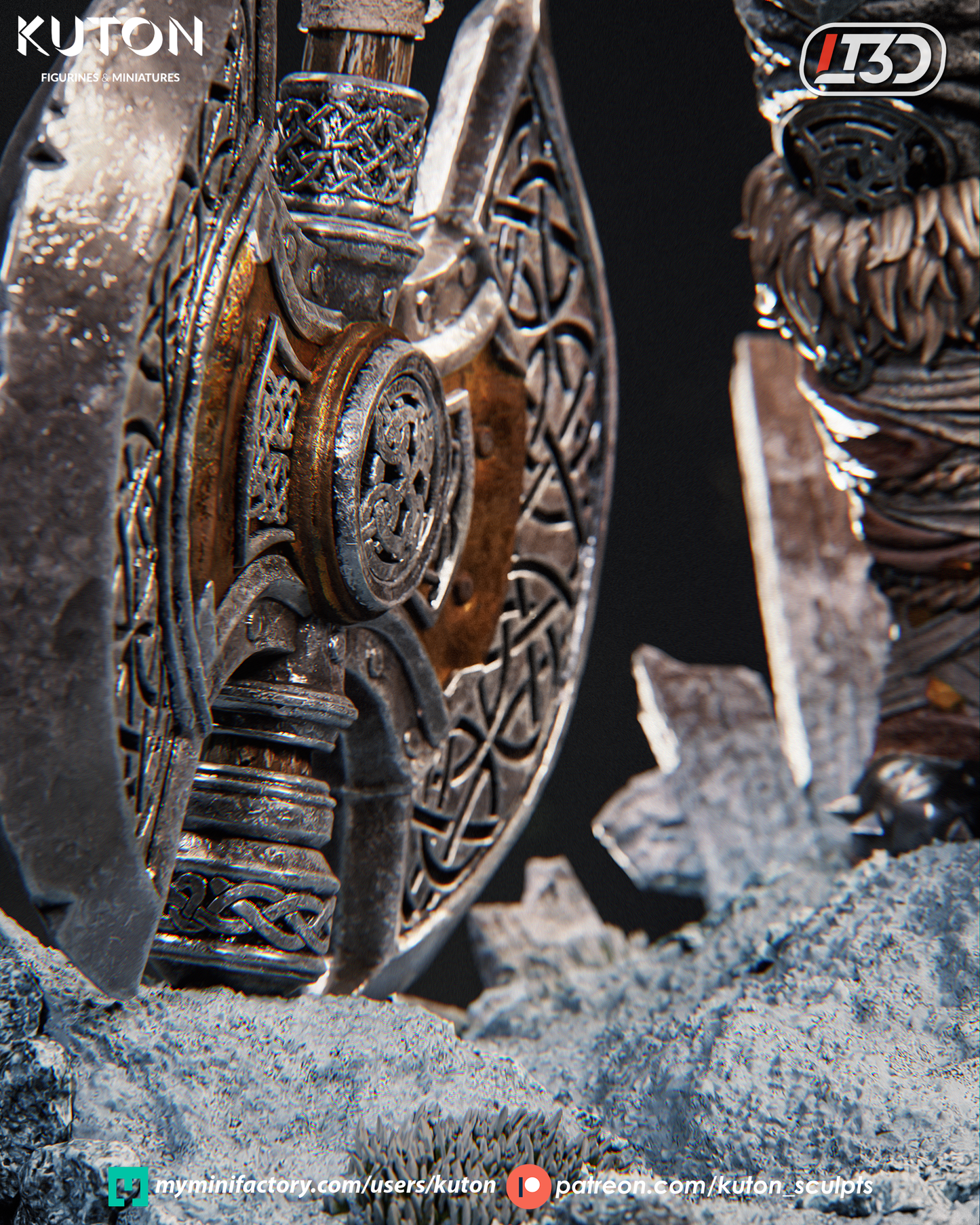 Morax - 3d Printed Model kit - Statue and miniature