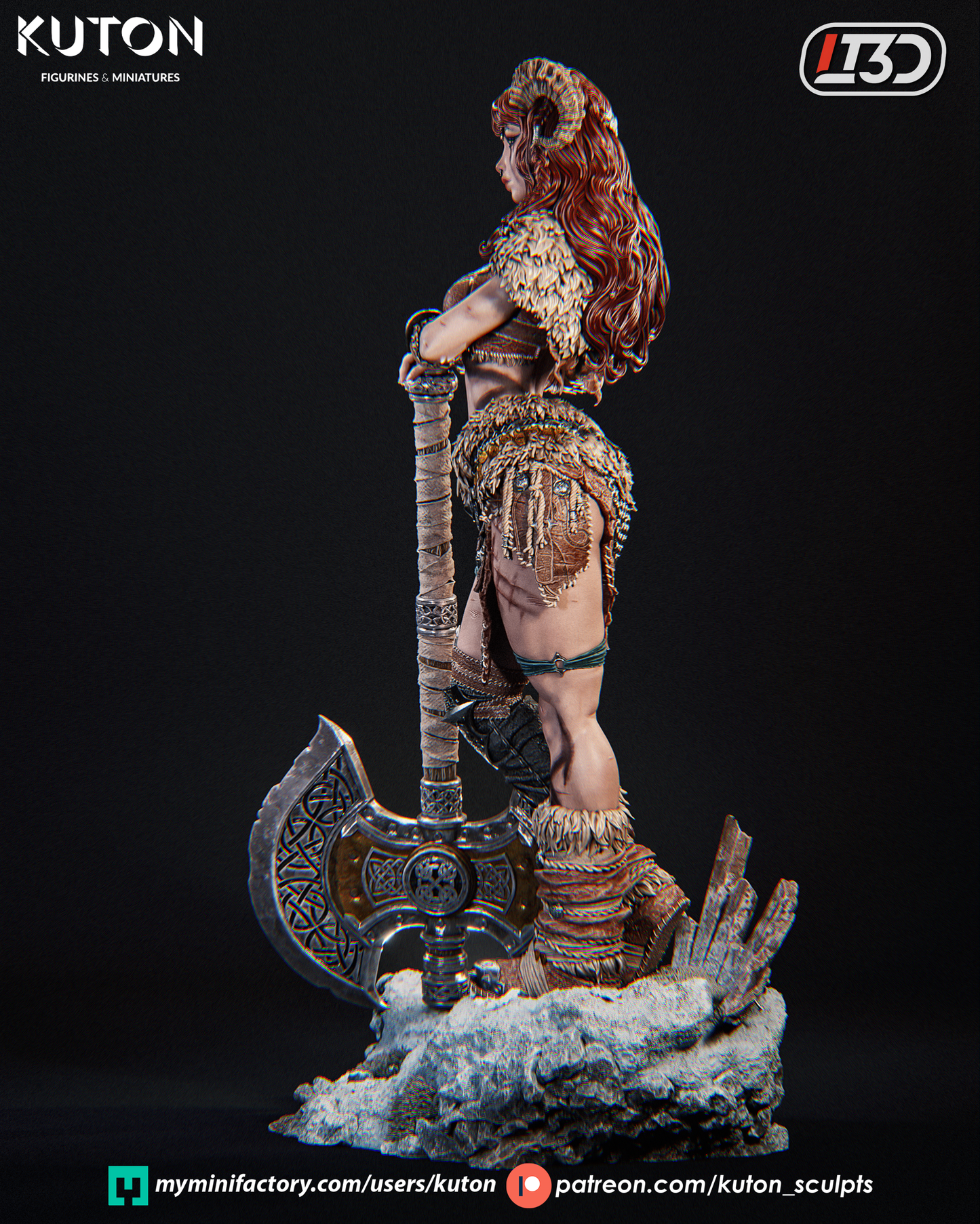 Morax - 3d Printed Model kit - Statue and miniature
