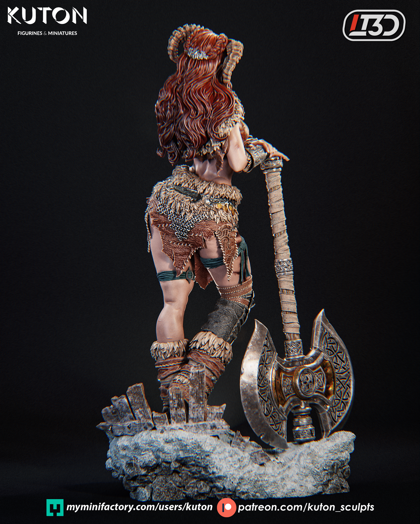 Morax - 3d Printed Model kit - Statue and miniature