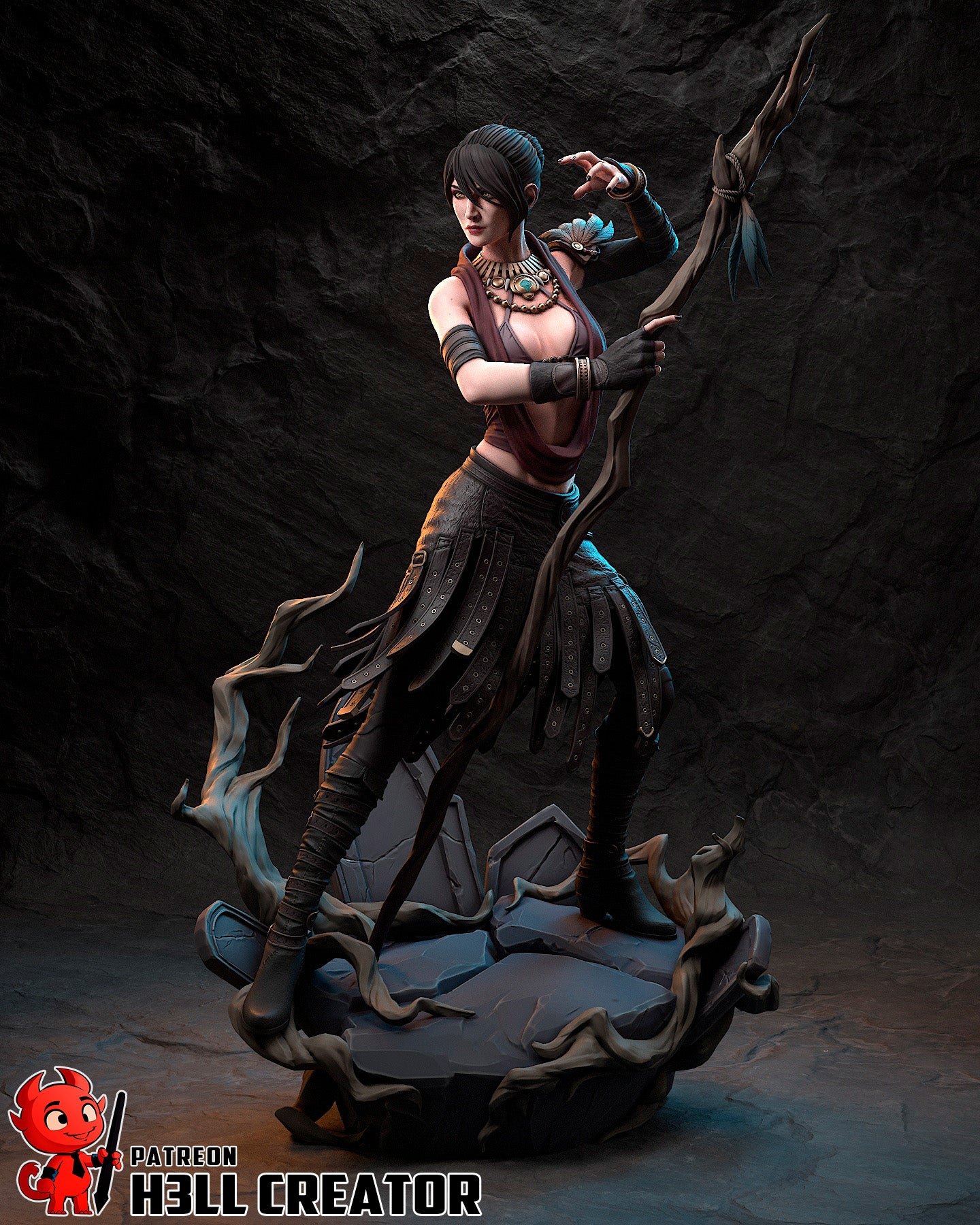 Morrigan (Dragon Age: Origins) - 3D Printed Fan Art Model Kit