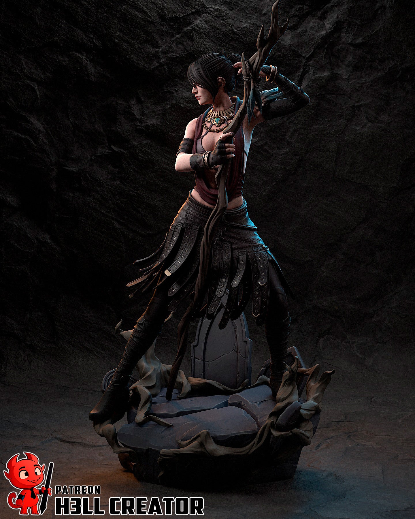 Morrigan (Dragon Age: Origins) - 3D Printed Fan Art Model Kit