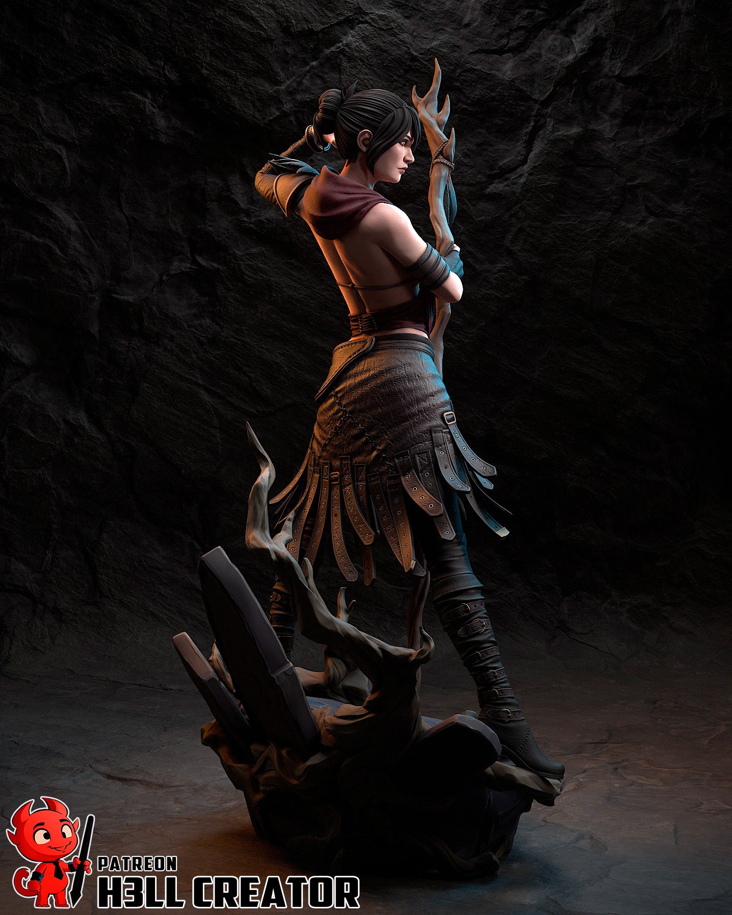 Morrigan (Dragon Age: Origins) - 3D Printed Fan Art Model Kit