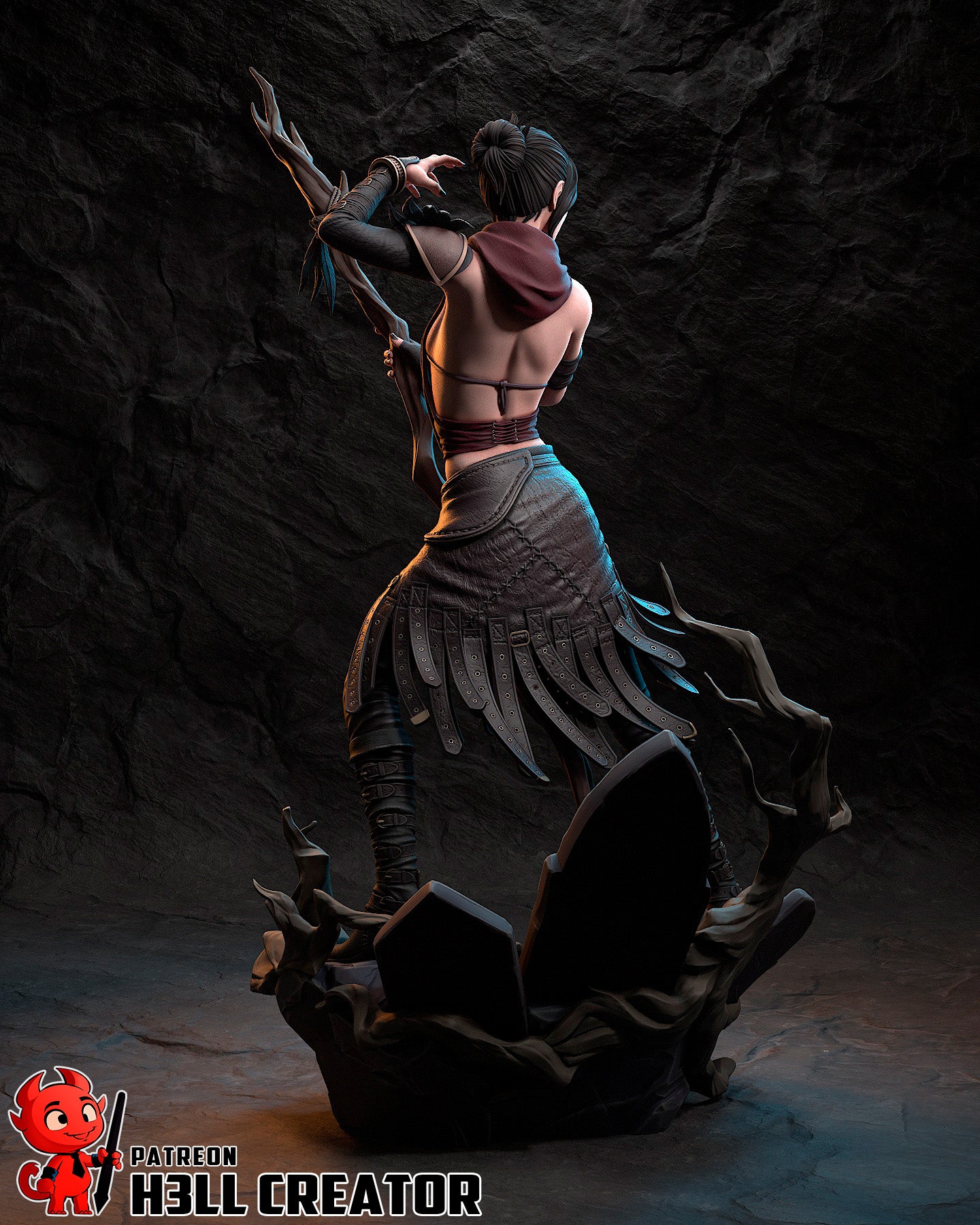 Morrigan (Dragon Age: Origins) - 3D Printed Fan Art Model Kit