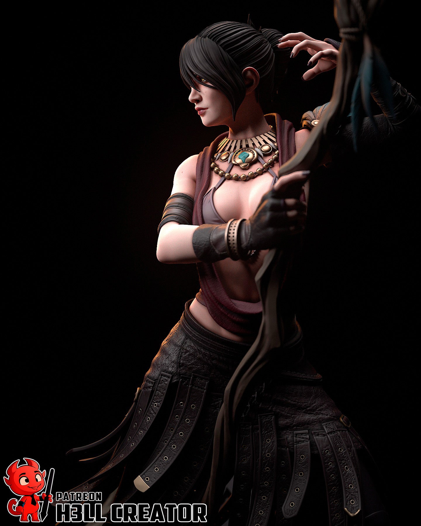 Morrigan (Dragon Age: Origins) - 3D Printed Fan Art Model Kit