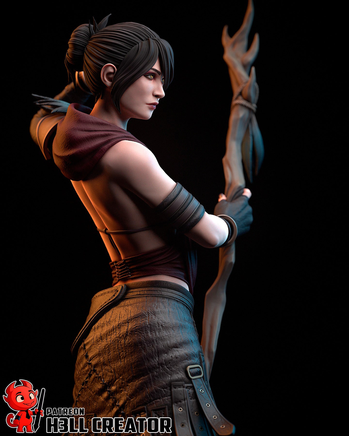 Morrigan (Dragon Age: Origins) - 3D Printed Fan Art Model Kit
