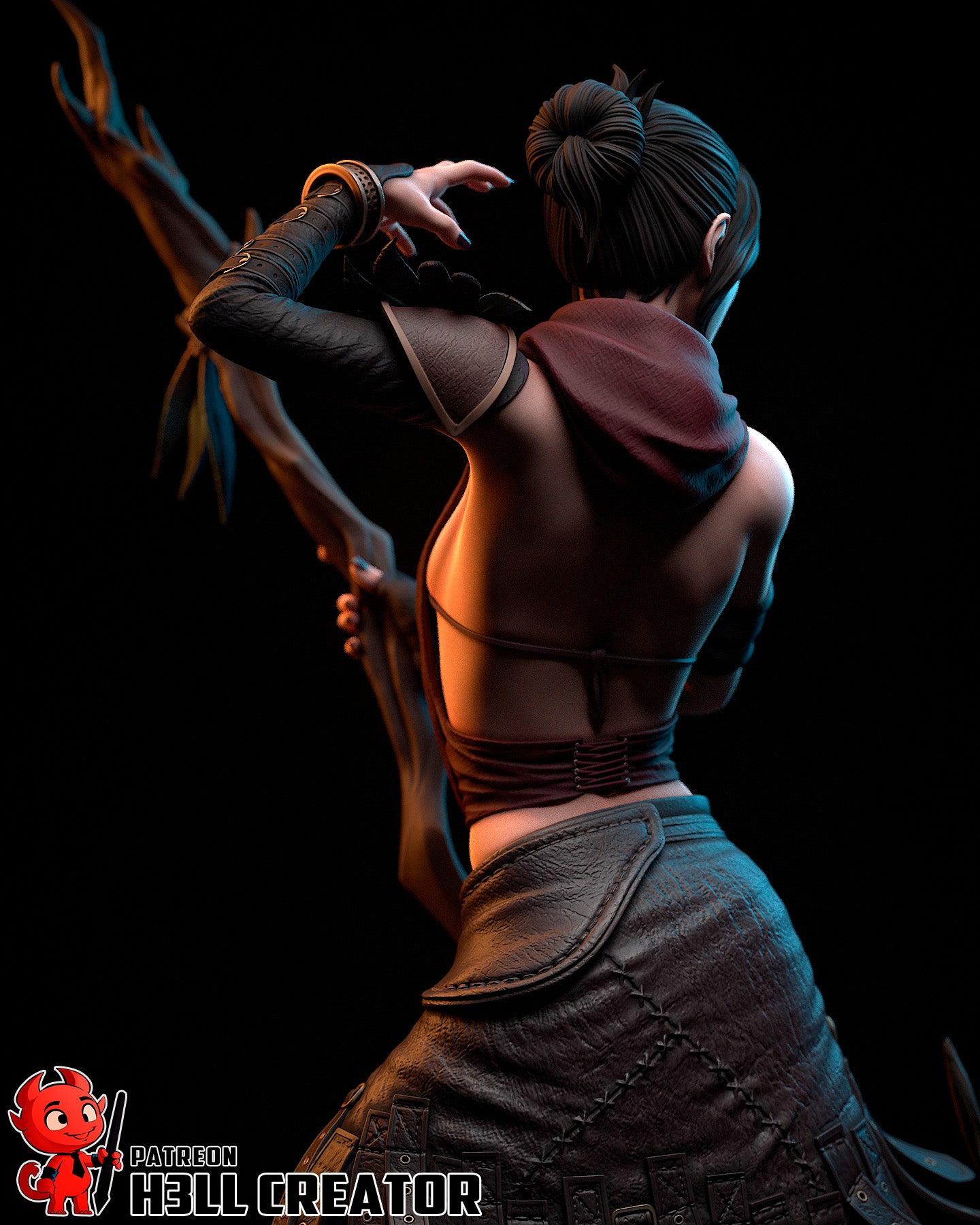 Morrigan (Dragon Age: Origins) - 3D Printed Fan Art Model Kit