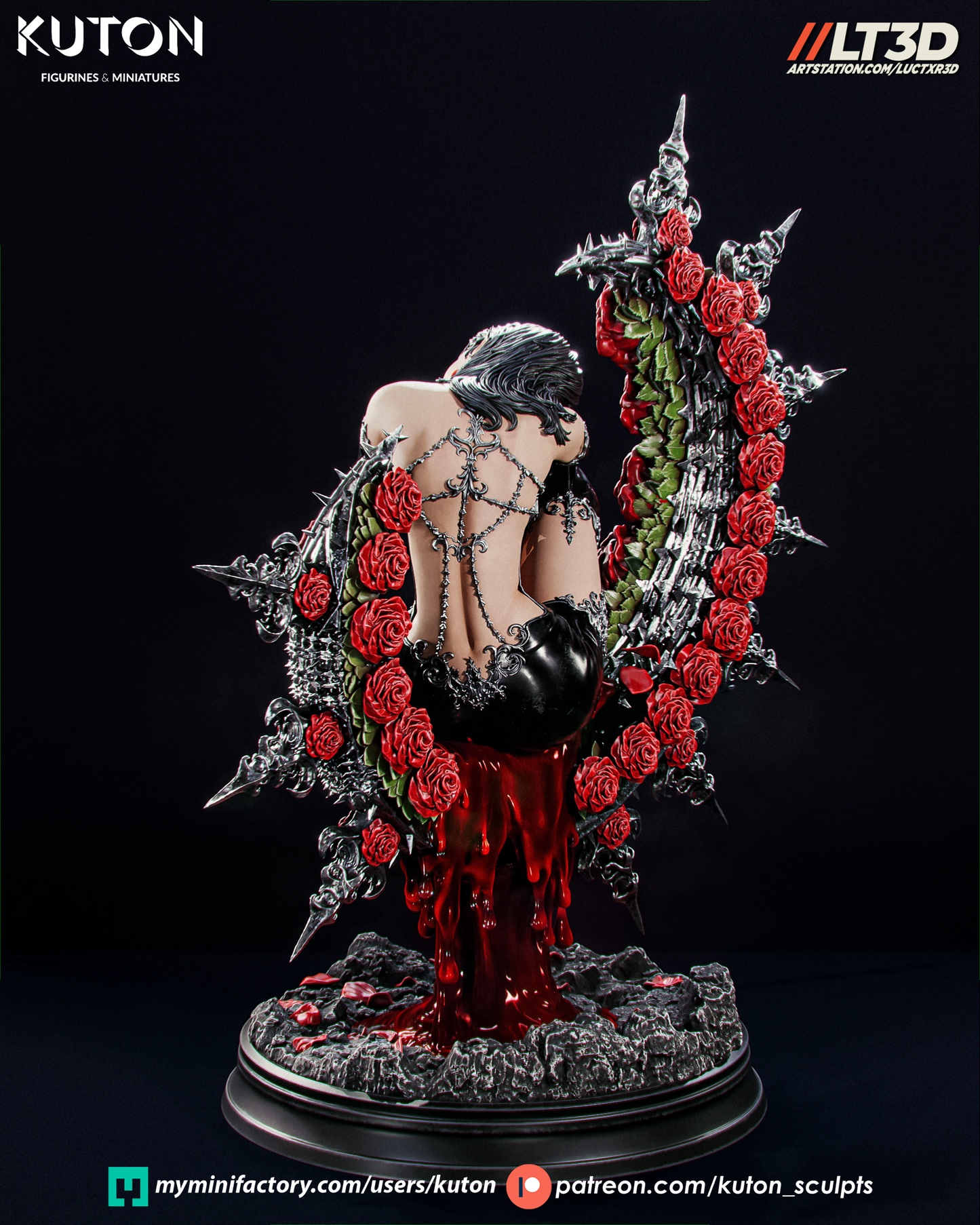Morvayne 3D Printed Scuplt Statue Model Kit -  10 scale