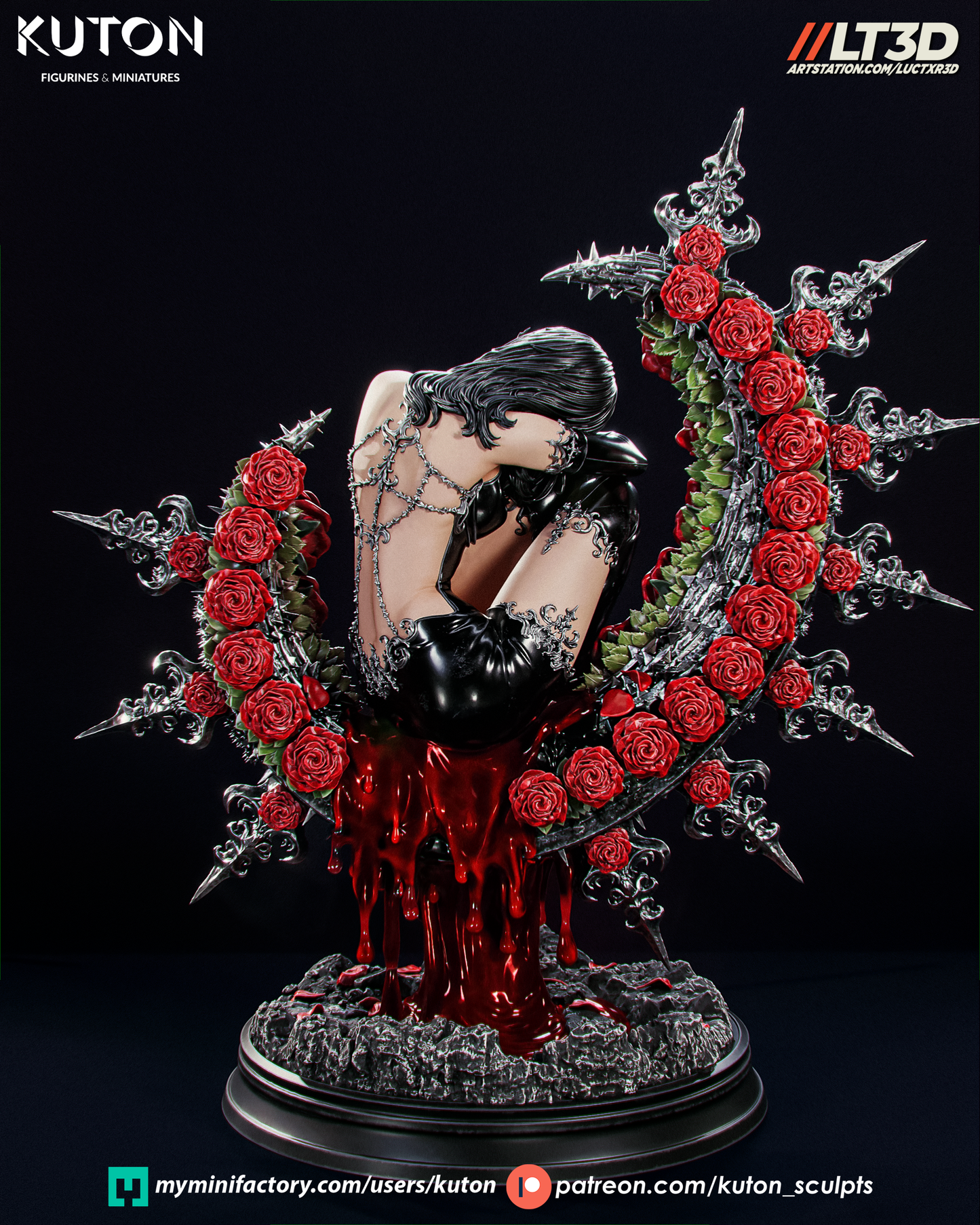 Morvayne 3D Printed Scuplt Statue Model Kit -  10 scale
