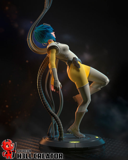 Motoko Kusanagi - 3D Printed Statue Model Kit - 10 Scale