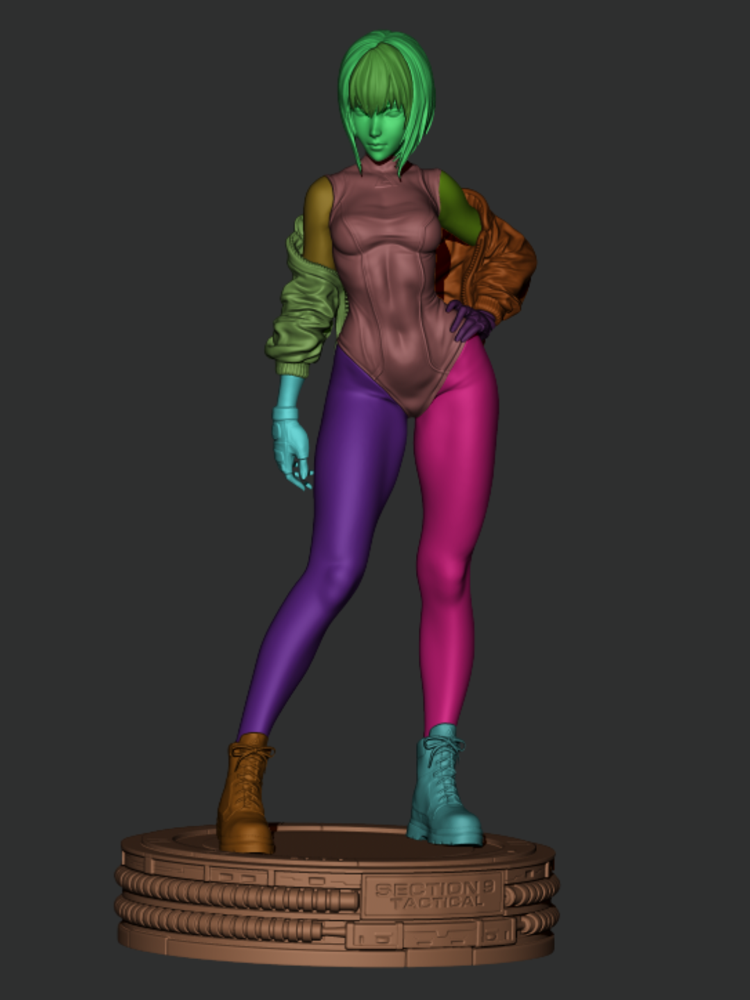 Motoko Kusangi - 3D Printed Statue and Bust