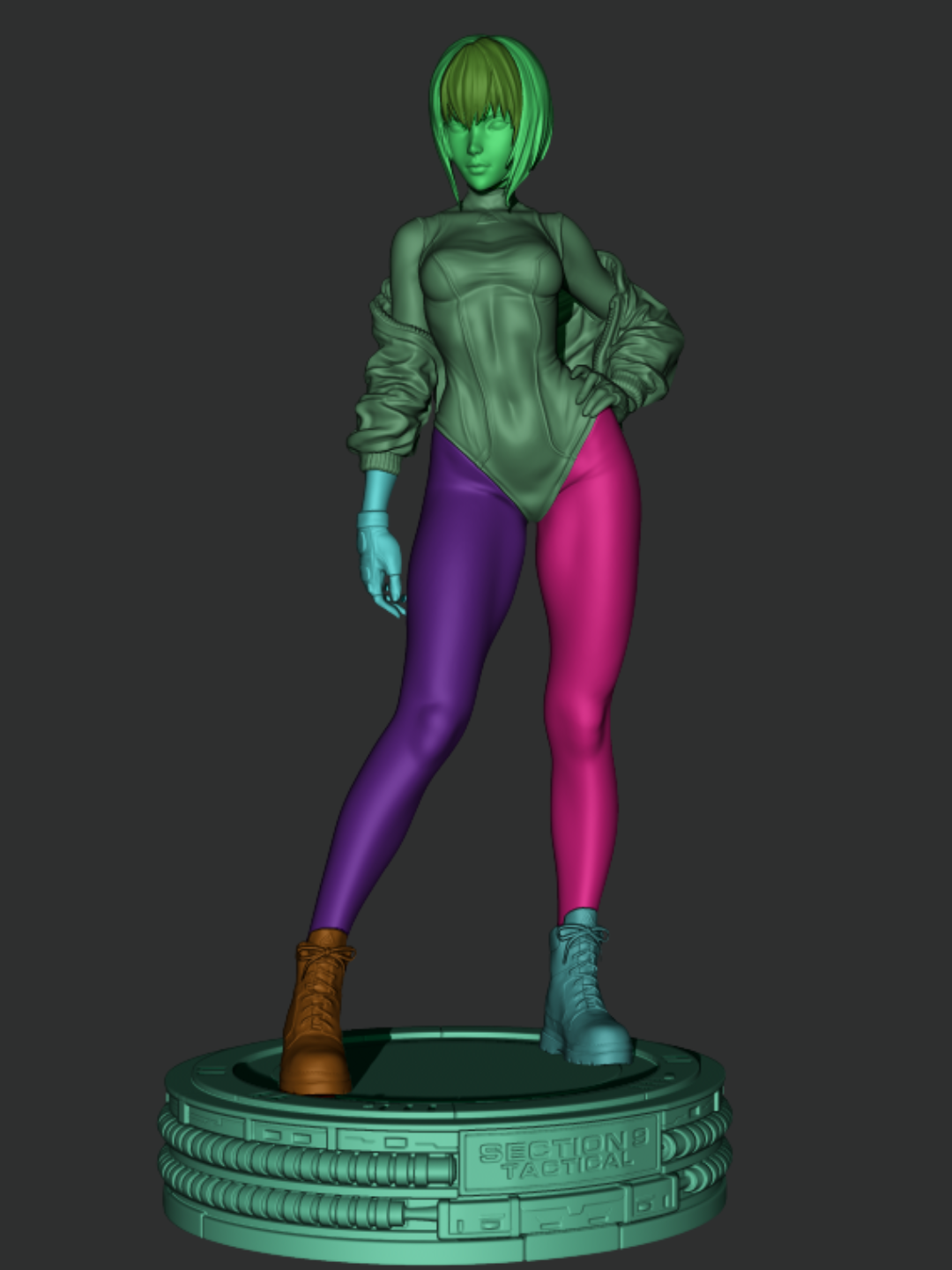 Motoko Kusangi - 3D Printed Statue and Bust