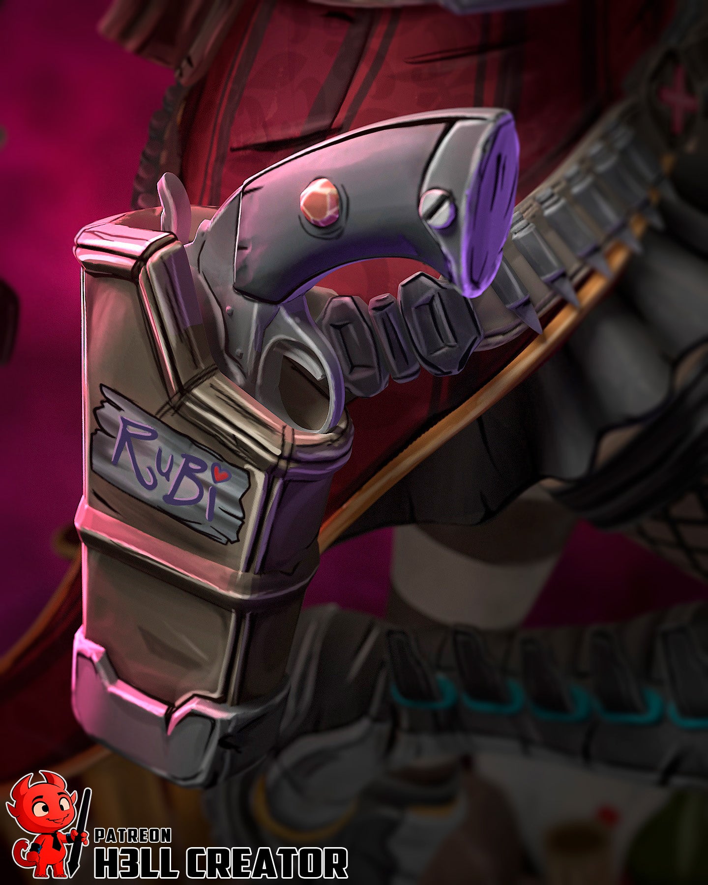 Moxxi- Borderlands - 3D Printed Statue / Bust Model Kit 10 Scale