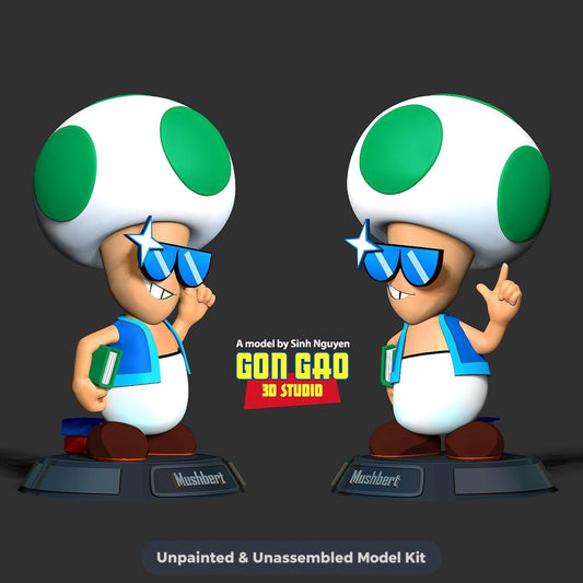 Mushbert - Toad - 3d Printed Model  Kit